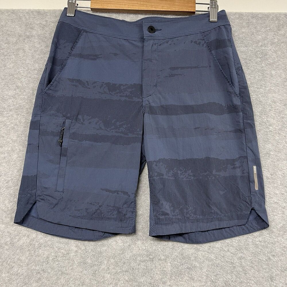 Rei Coop XS Blue Bike Shorts Athletic Outdoor Performance Quick-Dry Zip Pocket